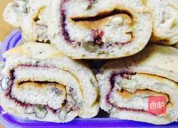 Chocolate Walnut Cake Roll Recipe Illustration 22