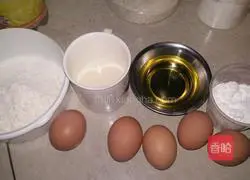 Eight-inch chiffon cake Illustration of how to do it 1