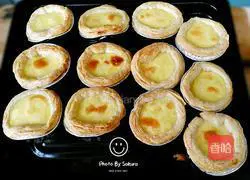 Illustration of how to make original egg tarts 10