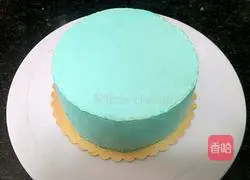 Illustration of how to make flower light cream cake 2