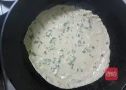 Egg and Scallion Pancakes Illustration of how to do it 2