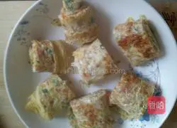 Illustration of how to make bacon and egg pancakes 6