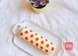 Illustration of how to make polka dot cake rolls 17