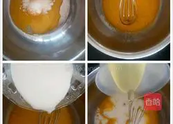 8-inch Purple Sweet Potato Chiffon Cake Recipe Illustration 3