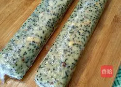  Illustration of how to make walnut and black sesame biscuits 8