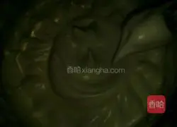 Matcha flavored zebra pattern Illustration of how to make chiffon cake 8