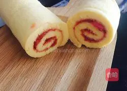 Strawberry Cake Roll Recipe Illustration 11