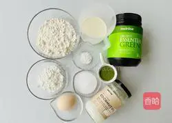 [Recommended for fat loss] Soft and silky fake matcha red bean mochi Illustration of how to make waffles 1