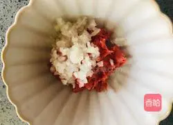 Baby food supplement, illustration of how to make pan-fried meatloaf 4