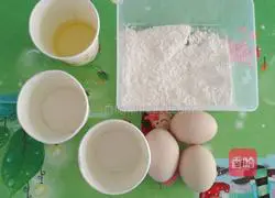 Six-inch chiffon cake (plain flour version) recipe 1