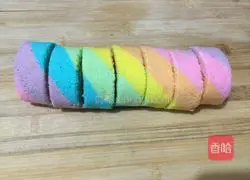 Rainbow Cake Roll Recipe Illustration 22