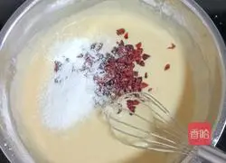 Cranberry Illustration of how to make muffin cake 10