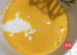 Illustration of baking yogurt chiffon cake 3