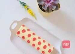 Illustration of how to make polka dot cake rolls 16
