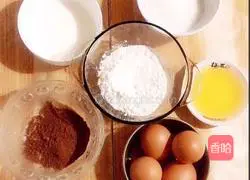 Illustration of how to make cocoa cake rolls 1