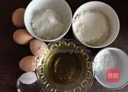 Illustration of how to make meat floss cake rolls 1