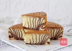 Zebra pattern chiffon cake recipe 12