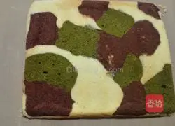 Camouflage Chiffon Meat Floss Cake Roll Recipe Illustration 11