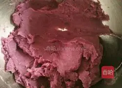 Illustration of how to make purple sweet potato glutinous rice cake 2