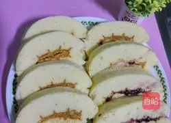 Blueberry Meat Floss Cake Roll Recipe Illustration 23