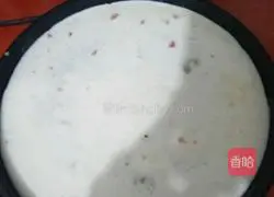 Illustration of how to make egg and ham pancakes 3