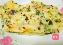 Illustration of how to make fungus and green onion cake 7