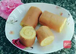 Illustration of how to make original cake rolls 17