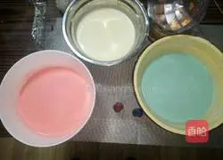 Three-color cheesecake recipe 12