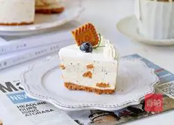 Illustration of how to make caramel black tea cheesecake 18