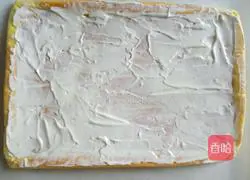 Illustration of how to make cream cake roll 13