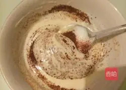 Illustration of how to make pattern roll cake 9