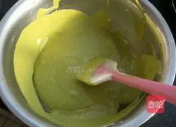 Illustration of how to make matcha cake roll 10