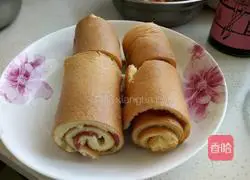 Cake roll Illustration of how to do it 3