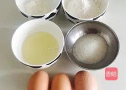 Illustration of how to make six-inch yogurt chiffon cake 1