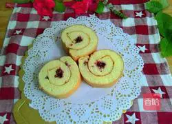 Cranberry Jam Cake Roll Recipe Illustration 21