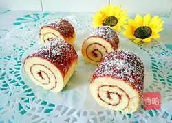 Blueberry Coconut Cake Roll Recipe Illustration 19