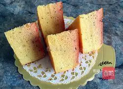 Illustration of how to make dragon fruit chiffon cake 14