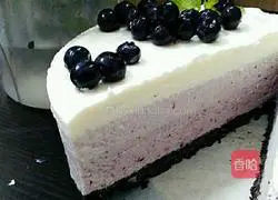 Blueberry Gradient Frozen Cheesecake Recipe Illustration 18 