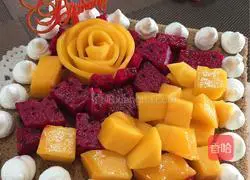 Fresh Fruit Cream Naked Cake Illustration 22