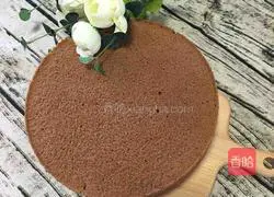 Illustration of how to make eight-inch cocoa chiffon cake 14