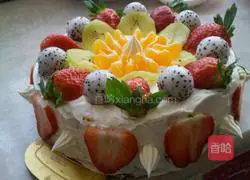 Fruit cream cake recipe 4