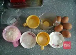 Illustration of how to make original chiffon cake 1