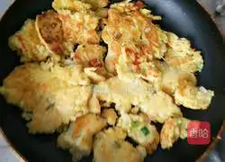 Cucumber cake (Illustration of how to make breakfast for a girl who is losing weight 4