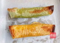 Illustration of how to make potato rolls with vegetable pancakes 7