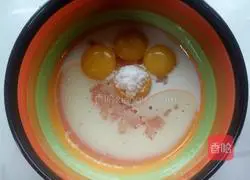 Illustration of how to make chiffon cake 2