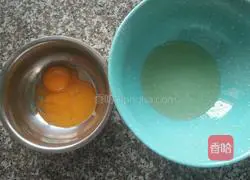 Illustration of how to make chiffon cake 1