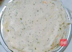 Illustration of how to make pepper leaf pancakes 4