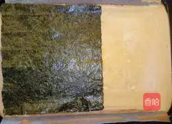 Illustration of how to make meat floss and seaweed cake rolls 14