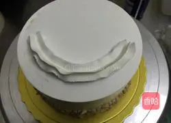 Cream decorated cake Practice illustration 6