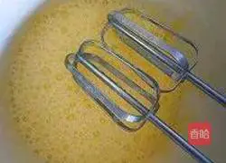 Illustration of making whole egg sponge cake 2